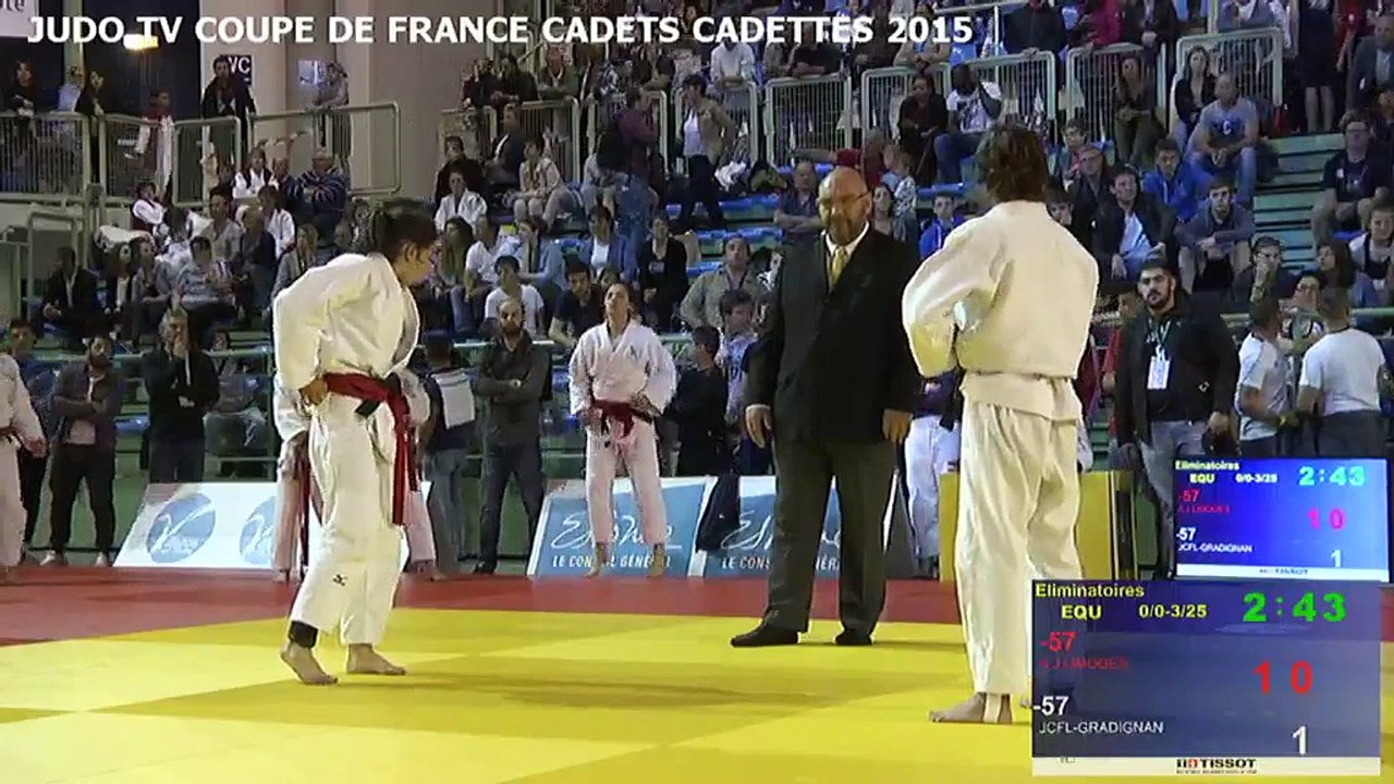 Chpt de France par équipes cadets/cadettes 2015 - Tapis 3 (REPLAY)