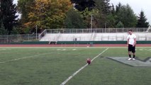 High school kicker field goals 50-59 Anthony Brainard football skills Oregon ducks skills video