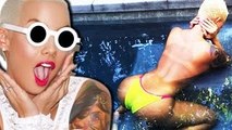 Amber Rose FLAUNTS Her BUTT - Goes BRALESS - The Hollywood