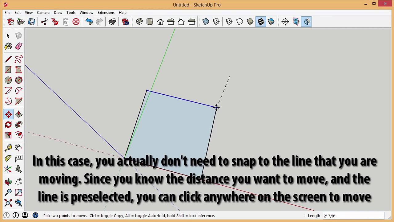 Drawing Accurately in SketchUp
