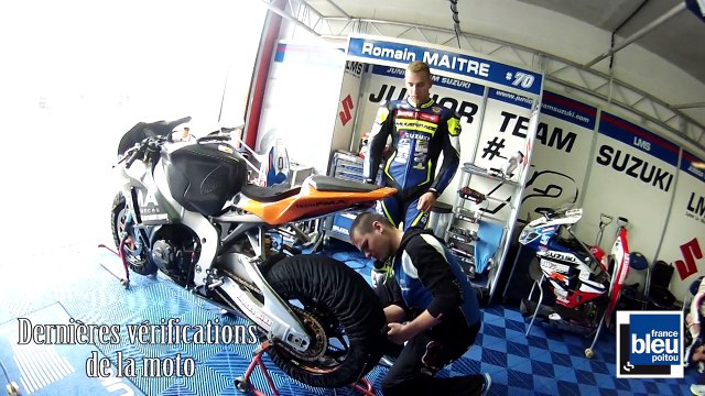 Baptême de piste de Frédérique Gissot avec Gregg Black (pilote Superbike) sur le circuit du Val de Vienne.