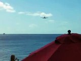 Plane Landing Maho Bay Beach St-Marteen St-Maarten St-Martin