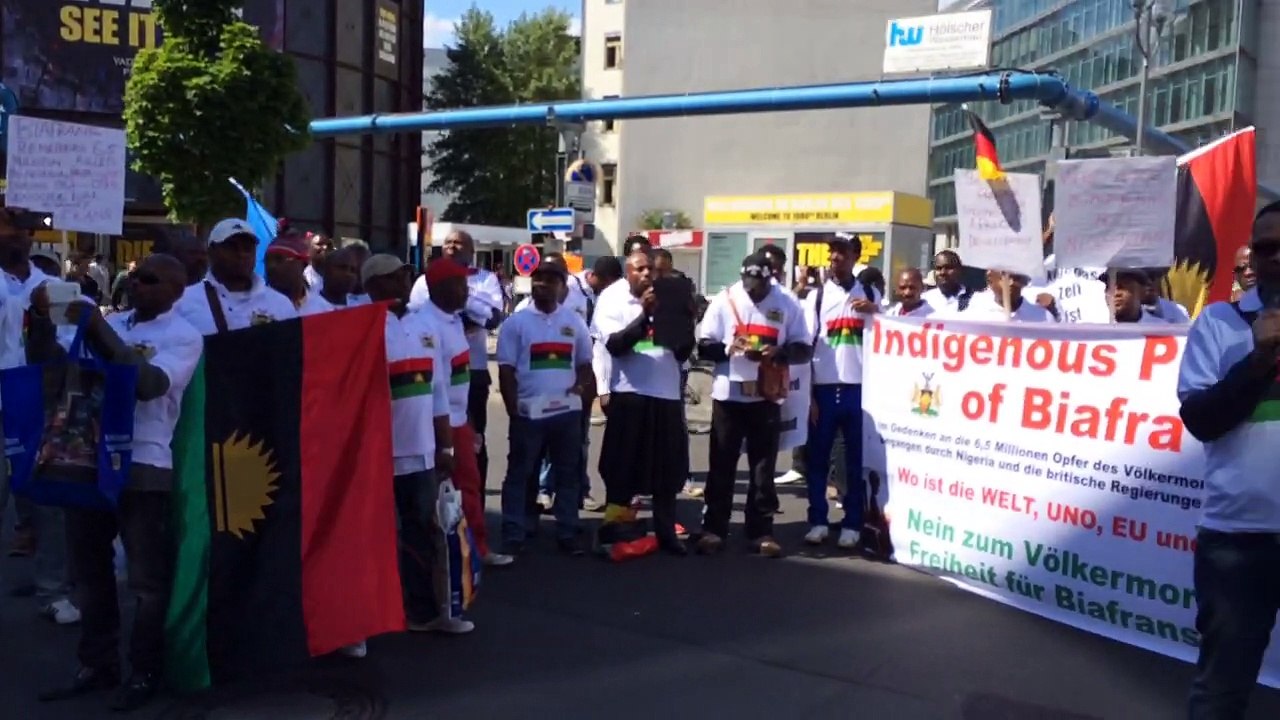 Biafrans in Berlin Germany 30/5/2015