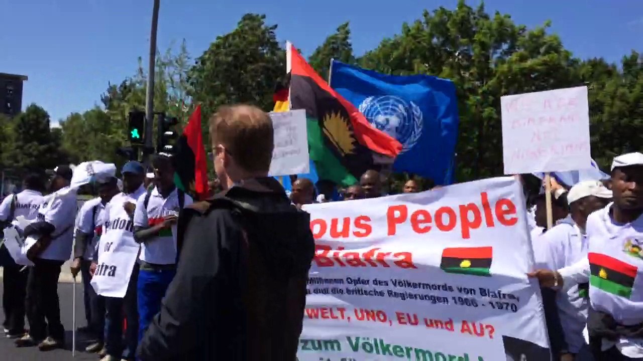 Biafrans in Berlin Germany 30/5/2015-