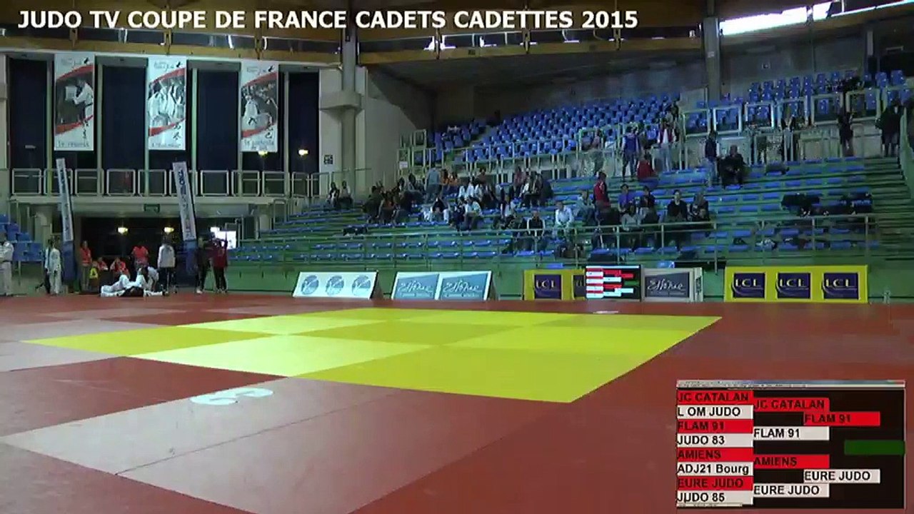 Chpt de France par équipes cadets/cadettes 2015 - Tapis 3 (REPLAY)