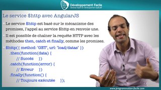 Utilisez AngularsJS et le service $http pour communiquer avec un serveur