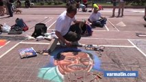 Forza Italia pour le sixième festival de street painting à Toulon