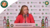 Press conference Elina Svitolina 2015 French Open / 4th Round