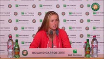 Conférence de presse Elina Svitolina Roland-Garros 2015 / 8e de finale