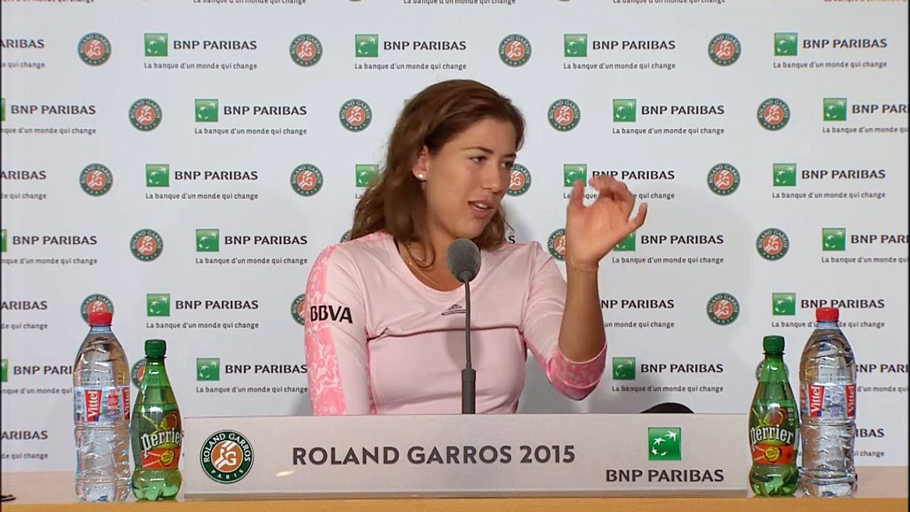 Roland Garros - Garbiñe Muguruza: "Voy partido a partido"