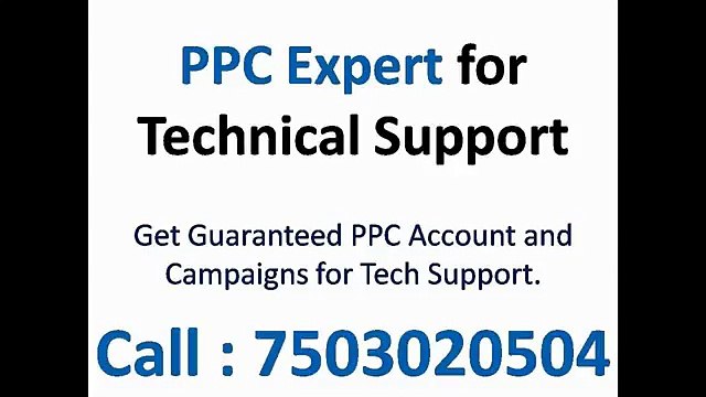 PPC for Technical Support @ 7503020504-Services and Management(Delhi-NCR)
