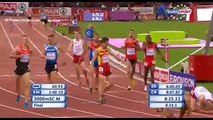 French Athlete Mahiedine Mekhissi-Benabbad DISQUALIFIED 3000m - Takes Off Shirt Before Finish