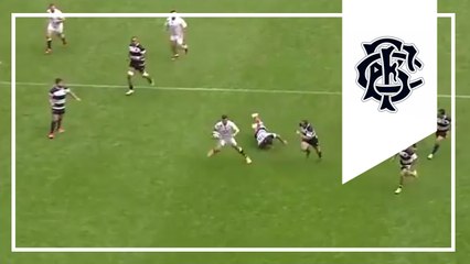 Henry Slade try for England - England v Barbarians