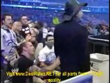 Chris Jericho calls Mickey Rourke out and gets knocked out.