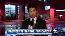 Tres meses después de cirugía, Santos revela que está libre de cáncer - Enero 14 de 2013