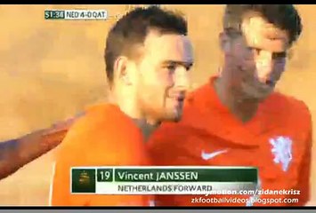 4-0 Vincent Janssen Goal - Netherlands U20 vs Qatar U20 31.05.2015