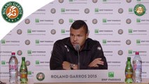 Conférence de presse Jo-Wilfried Tsonga Roland-Garros 2015 / 8e de finale