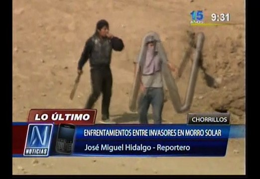 Morro Solar: Se desató enfrentamiento con piedras y machetes entre invasores