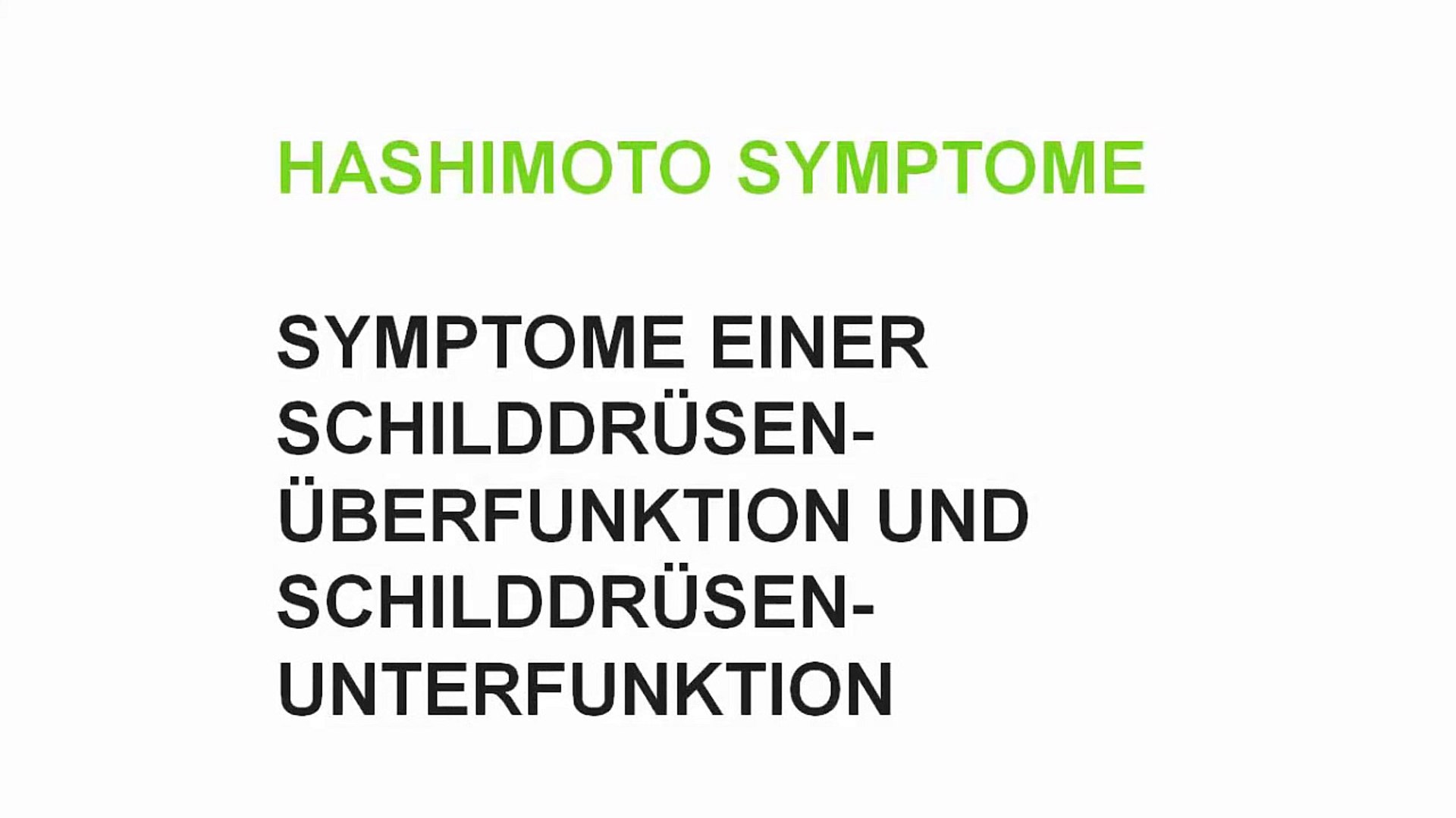Hashimoto Symptome übersicht Und 1 Tipp - 
