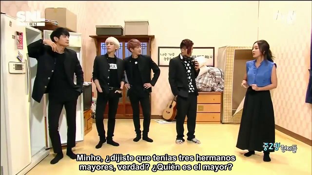 [SUB ESP] 150530 SHINee @ SNL - 'Grade 8 illnes brothers'