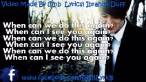 Owl City - When Can I See You Again (Lyrics On Screen)