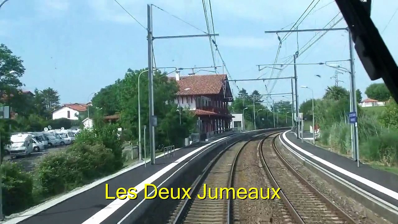 Cab view, on board BB 7200(7202) Hendaye~Dax~Bordeaux