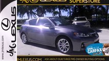 Certified 2012 Lexus CT 200h Margate FL Ft-Lauderdale, FL #43986A - SOLD