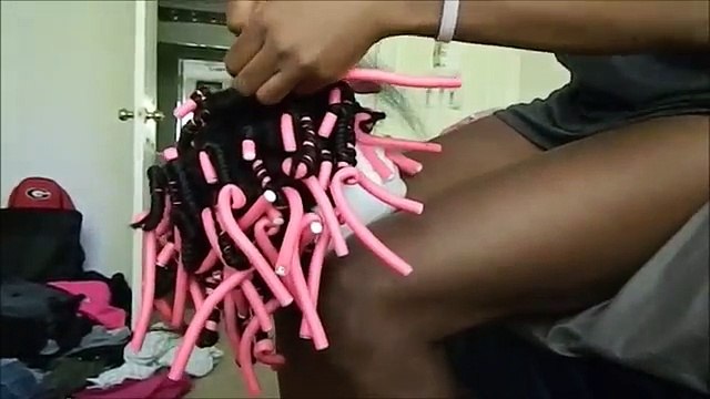 DEJA VU PERM KINKY YAKI | CURLING SYNTHETIC HAIR WITH FLEXI RODS