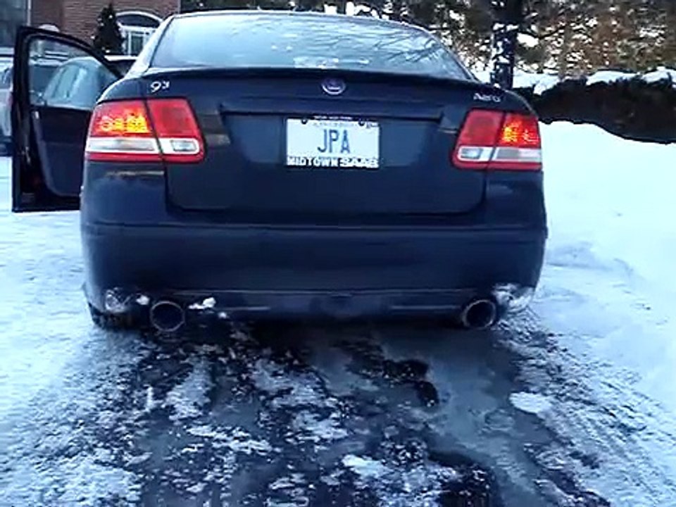 2007 SAAB 9-3 Aero (2.8T) start-up / exhaust note