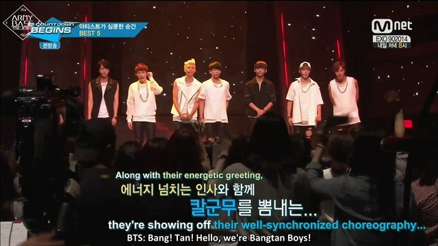 [ENG] 141002 MCountdown Begins - The moment when an artist feels depressed BEST top 5 V | ABS