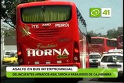 Delincuentes armados asaltaron a pasajeros de bus interprovincial - Trujillo