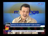 Erap mulls raising property taxes in Manila