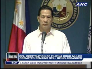 DFA denies ashes of Pinay drug mule repatriated