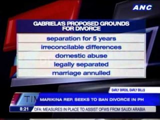 Bill seeks to ban divorce