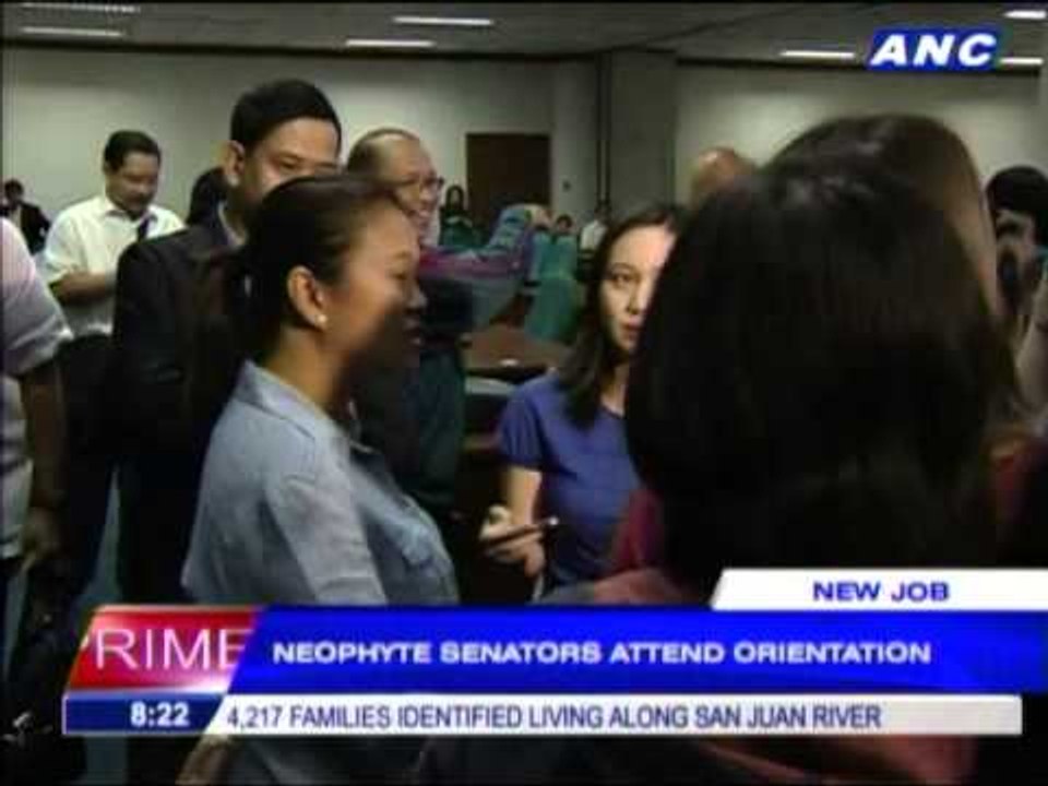 Neophyte senators attend orientation