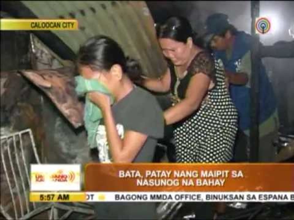 Toddler, left alone in house, dies in Caloocan fire