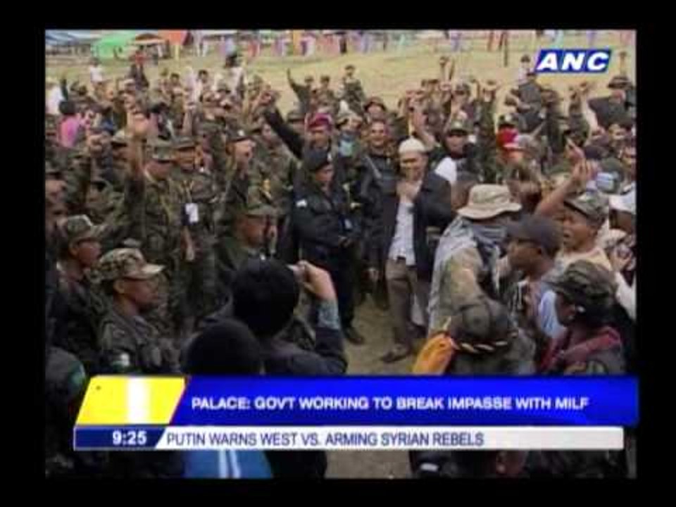 Palace says peace talks with MILF going well