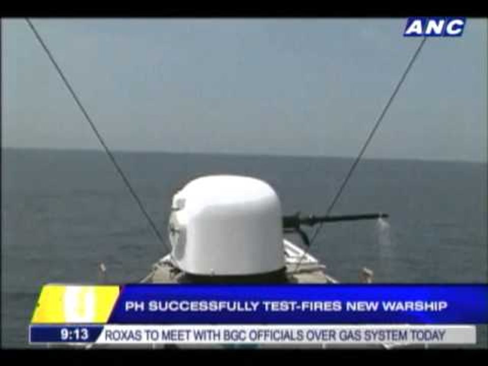 PH test-fires new warship