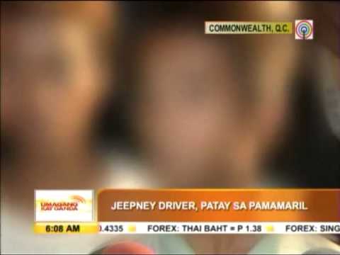 Jeepney driver shot dead in Quezon City