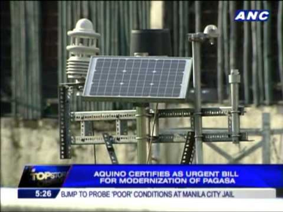 PNoy certifies as urgent PAGASA modernization bill