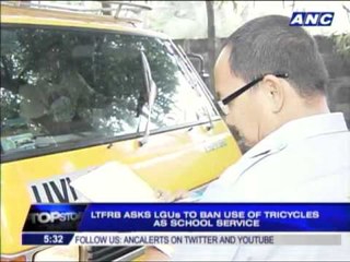 LTFRB want ban on trikes as school service