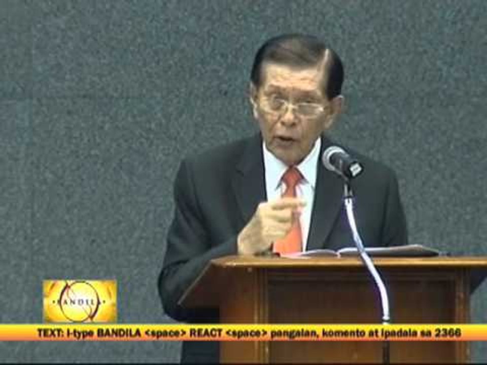 Enrile hits critics in resignation speech