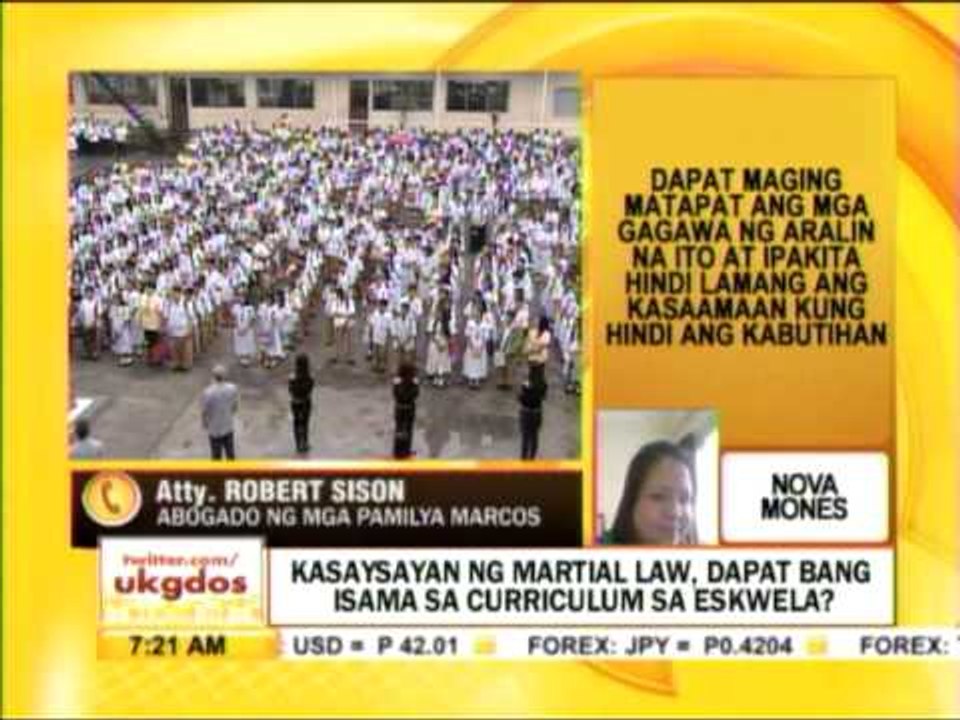 Punto por Punto: Kasaysayan ng martial law, dapat bang isama sa curriculum sa eskwela?