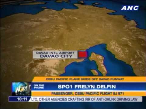 Plane skids off runway at Davao airport