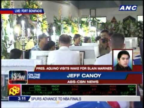 PNoy visits wake of slain Marines