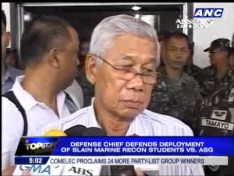 Gazmin justifies test mission of slain soldiers