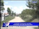 Flooded school giving life vests to students