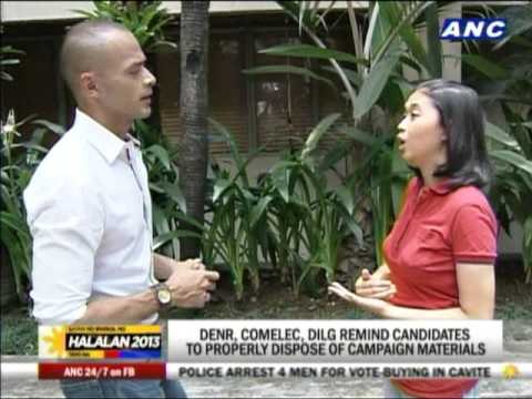 What happens to campaign materials after elections?