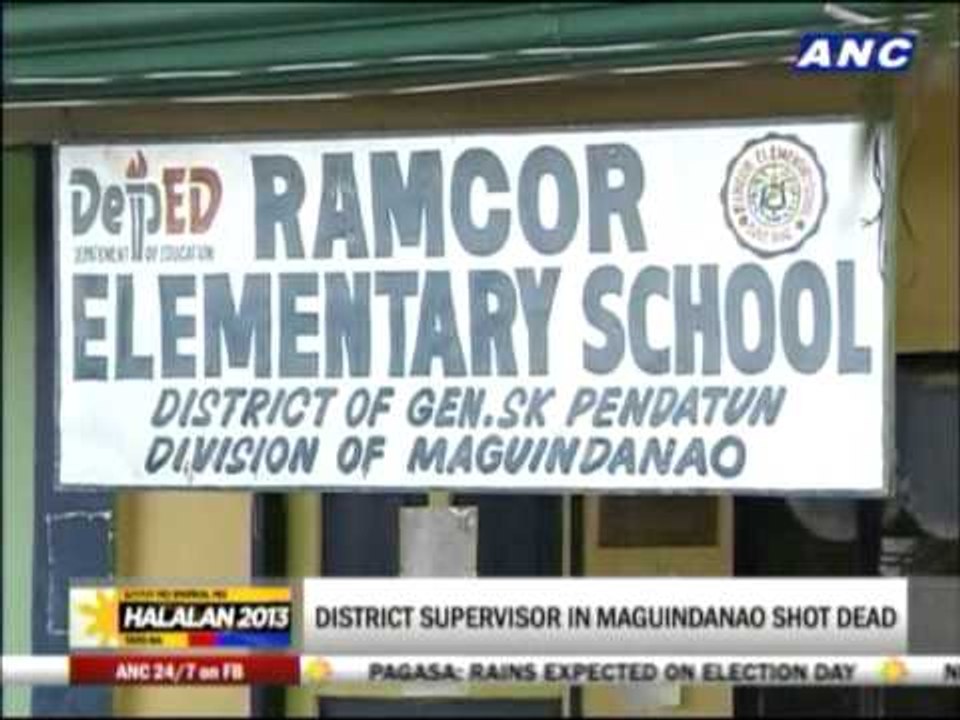 District supervisor in Maguindanao shot dead