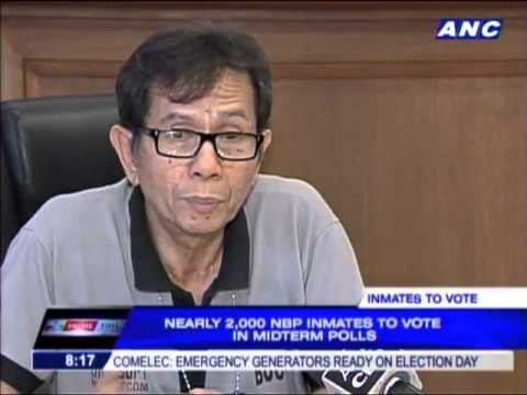 Bilibid inmates to cast votes